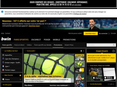 bwin site officiel|Paris sportifs et pronostics en ligne : football, tennis, basketball.